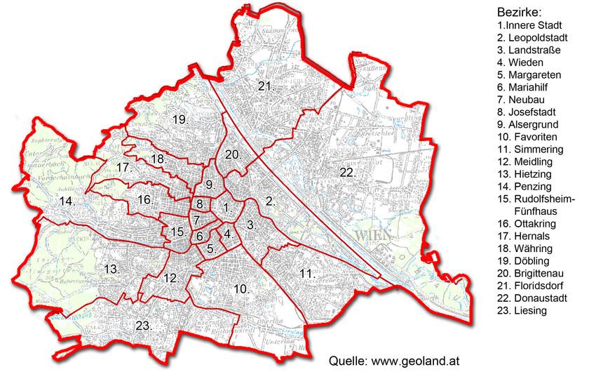 Vienna's districts