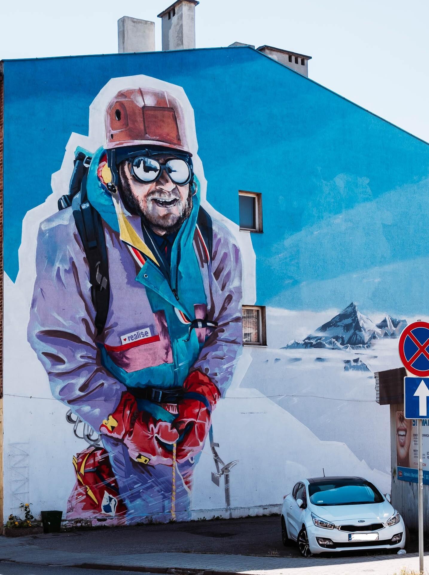 Jerzy Kukuczka mural